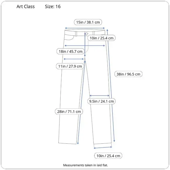 Art Class Junior Girls Multicolor Floral Print Design Corduroy Pants Size 16 - Picture 3 of 11